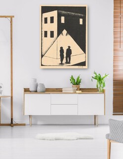 Foto 5 | Cuadro Decorativo - El Encuentro (1924)- Mikuláš Galanda - Fotografía - 77x102 - Impresión En Lienzo - Fine Art Tj