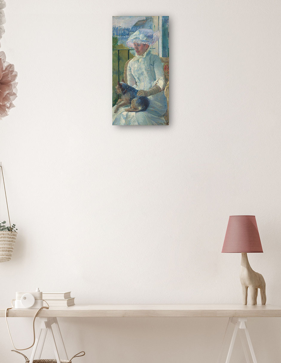 Foto 4 pulgar | Cuadro Decorativo - Chica Joven En Una Ventana- Mary Cassatt - Fotografía - 46x89 - Impresión En Lienzo - Fine Art Tj
