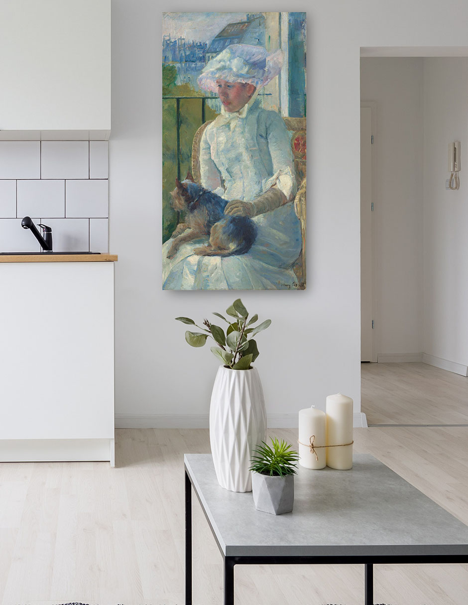 Foto 5 | Cuadro Decorativo - Chica Joven En Una Ventana- Mary Cassatt - Fotografía - 46x89 - Impresión En Lienzo - Fine Art Tj