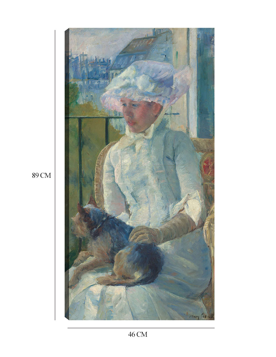 Foto 7 pulgar | Cuadro Decorativo - Chica Joven En Una Ventana- Mary Cassatt - Fotografía - 46x89 - Impresión En Lienzo - Fine Art Tj