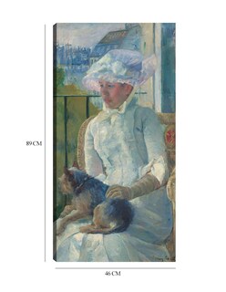 Foto 6 | Cuadro Decorativo - Chica Joven En Una Ventana- Mary Cassatt - Fotografía - 46x89 - Impresión En Lienzo - Fine Art Tj