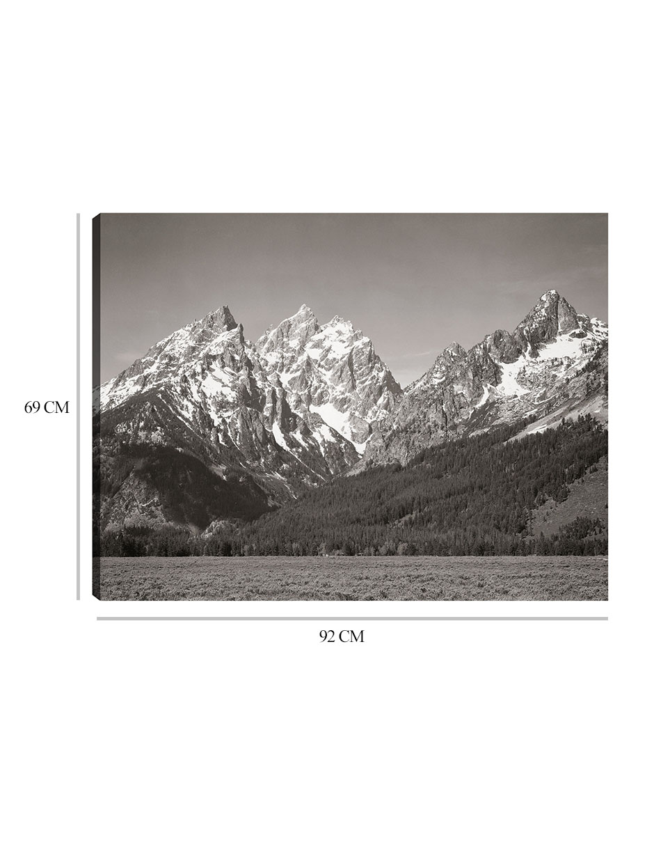 Foto 7 pulgar | Cuadro Decorativo - Parque Nacional Teton, Wyoming- Ansel Adams - Religión - 69x92 - Impresión En Lienzo - Fine Art Tj