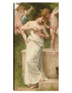 Foto 1 | Cuadro Decorativo - Bendiciones De Amor (1897)- William Bouguereau - Religión - 54x102 - Impresión En Lienzo - Fine