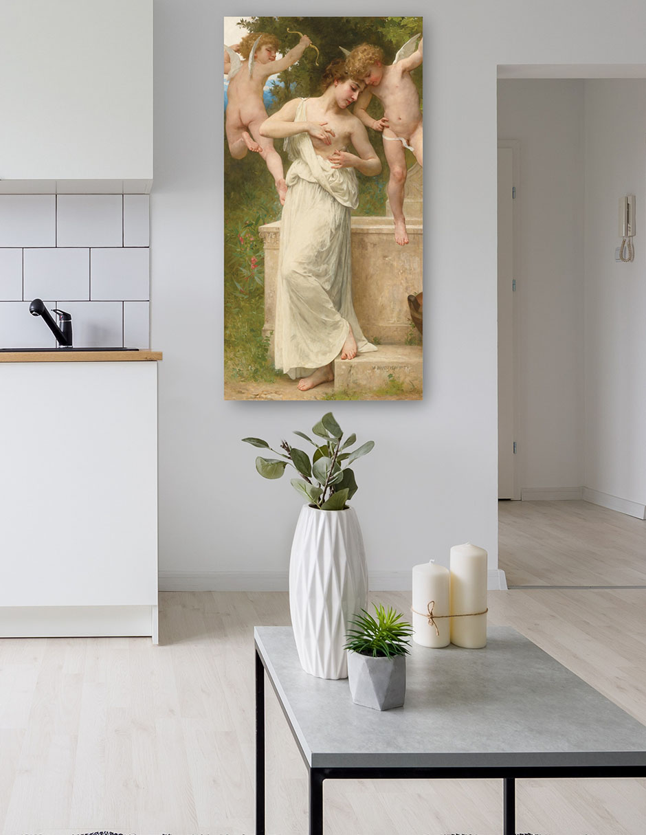 Foto 6 pulgar | Cuadro Decorativo - Bendiciones De Amor (1897)- William Bouguereau - Religión - 54x102 - Impresión En Lienzo - Fine