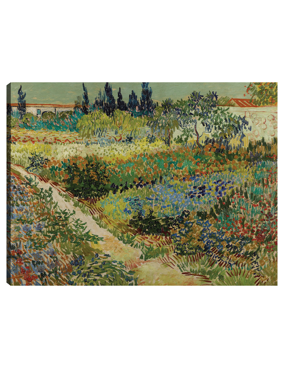 Foto 2 pulgar | Cuadro Decorativo - Jardín En Arlés- Vincent Van Gogh - Paisaje - 46x61 - Impresión En Lienzo - Fine Art Tj
