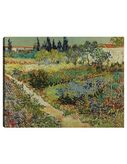 Foto 1 | Cuadro Decorativo - Jardín En Arlés- Vincent Van Gogh - Paisaje - 46x61 - Impresión En Lienzo - Fine Art Tj