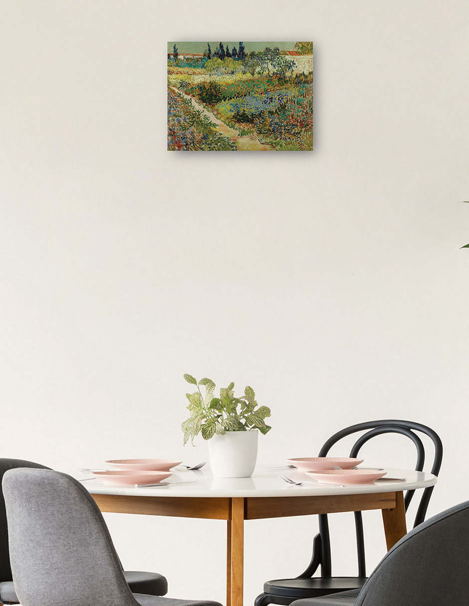 Foto 2 | Cuadro Decorativo - Jardín En Arlés- Vincent Van Gogh - Paisaje - 46x61 - Impresión En Lienzo - Fine Art Tj