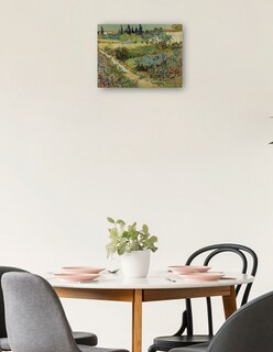 Foto 2 | Cuadro Decorativo - Jardín En Arlés- Vincent Van Gogh - Paisaje - 46x61 - Impresión En Lienzo - Fine Art Tj