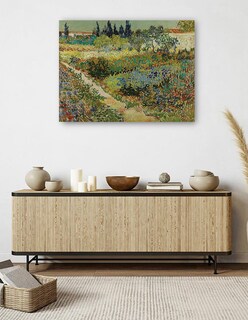 Foto 5 | Cuadro Decorativo - Jardín En Arlés- Vincent Van Gogh - Paisaje - 46x61 - Impresión En Lienzo - Fine Art Tj