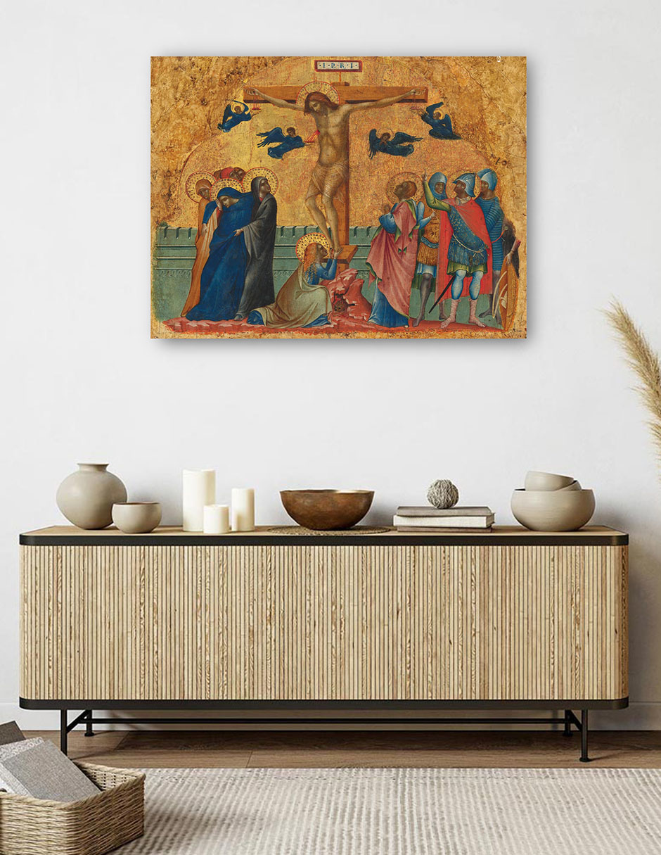 Foto 6 pulgar | Cuadro Decorativo - La Crucifixión, C. 1340/1345- Paolo Veneziano - Religión - 28x36 - Impresión En Lienzo - Fine Art