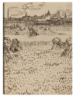 Foto 1 | Cuadro Decorativo - La Cosecha (1888)- Vincent Van Gogh - Abstracto - 46x61 - Impresión En Lienzo - Fine Art Tj