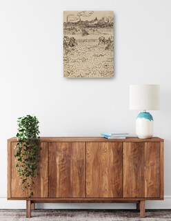 Foto 2 | Cuadro Decorativo - La Cosecha (1888)- Vincent Van Gogh - Abstracto - 46x61 - Impresión En Lienzo - Fine Art Tj