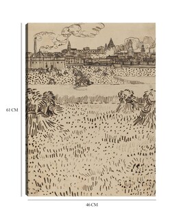 Foto 6 | Cuadro Decorativo - La Cosecha (1888)- Vincent Van Gogh - Abstracto - 46x61 - Impresión En Lienzo - Fine Art Tj