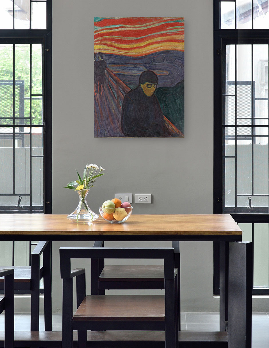 Foto 5 pulgar | Cuadro Decorativo - Desesperación (1894)- Edvard Munch - Fotografía - 46x61 - Impresión En Lienzo - Fine Art Tj