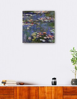 Foto 5 | Cuadro Decorativo - Lirios De Agua 1916- Claude Monet - Paisaje - 89x89 - Impresión En Lienzo - Fine Art Tj