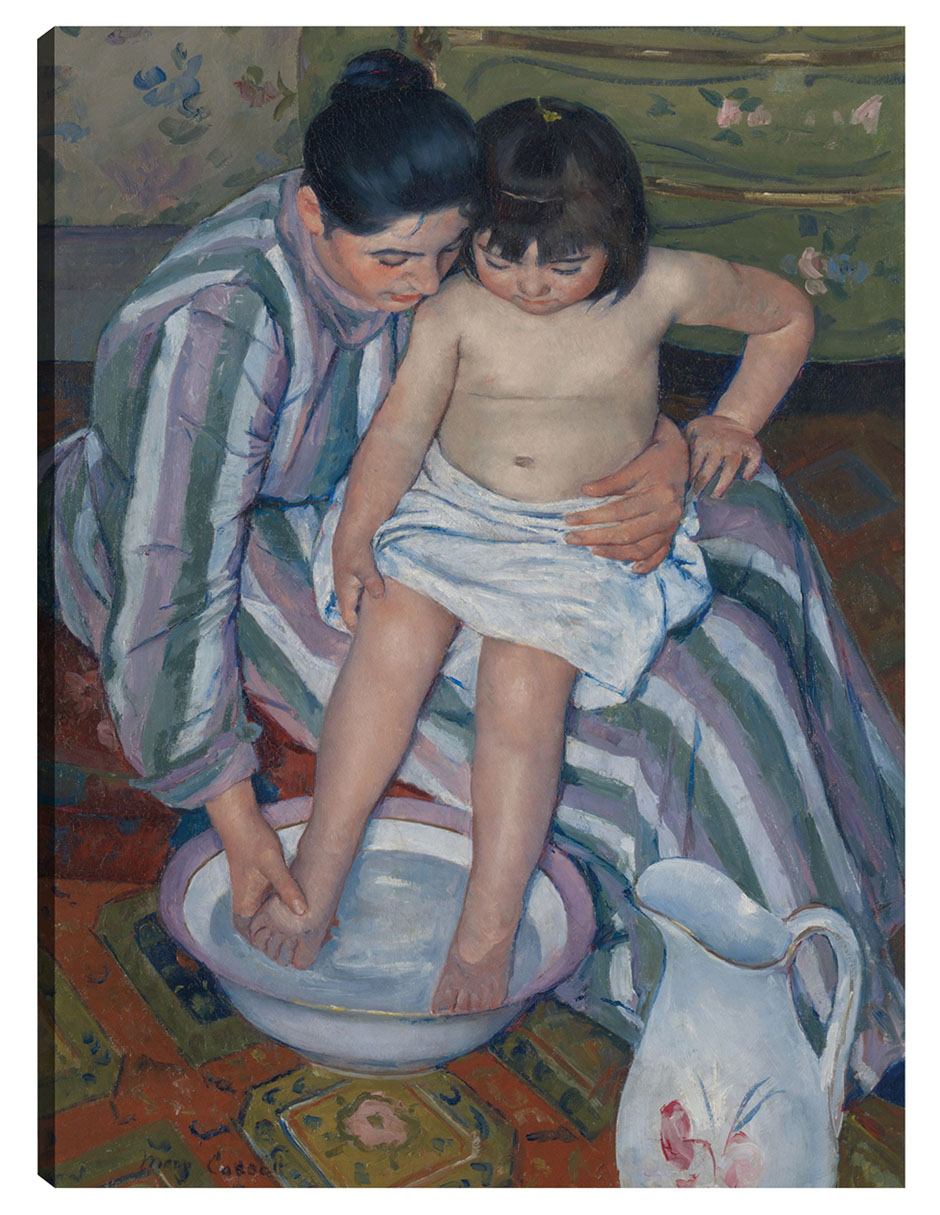 Foto 2 pulgar | Cuadro Decorativo - El Baño Del Niño- Mary Cassatt - Fotografía - 69x92 - Impresión En Lienzo - Fine Art Tj