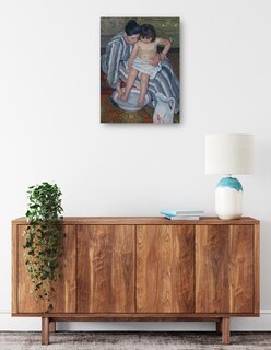 Foto 2 | Cuadro Decorativo - El Baño Del Niño- Mary Cassatt - Fotografía - 69x92 - Impresión En Lienzo - Fine Art Tj