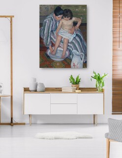Foto 5 | Cuadro Decorativo - El Baño Del Niño- Mary Cassatt - Fotografía - 69x92 - Impresión En Lienzo - Fine Art Tj