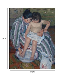 Foto 6 | Cuadro Decorativo - El Baño Del Niño- Mary Cassatt - Fotografía - 69x92 - Impresión En Lienzo - Fine Art Tj