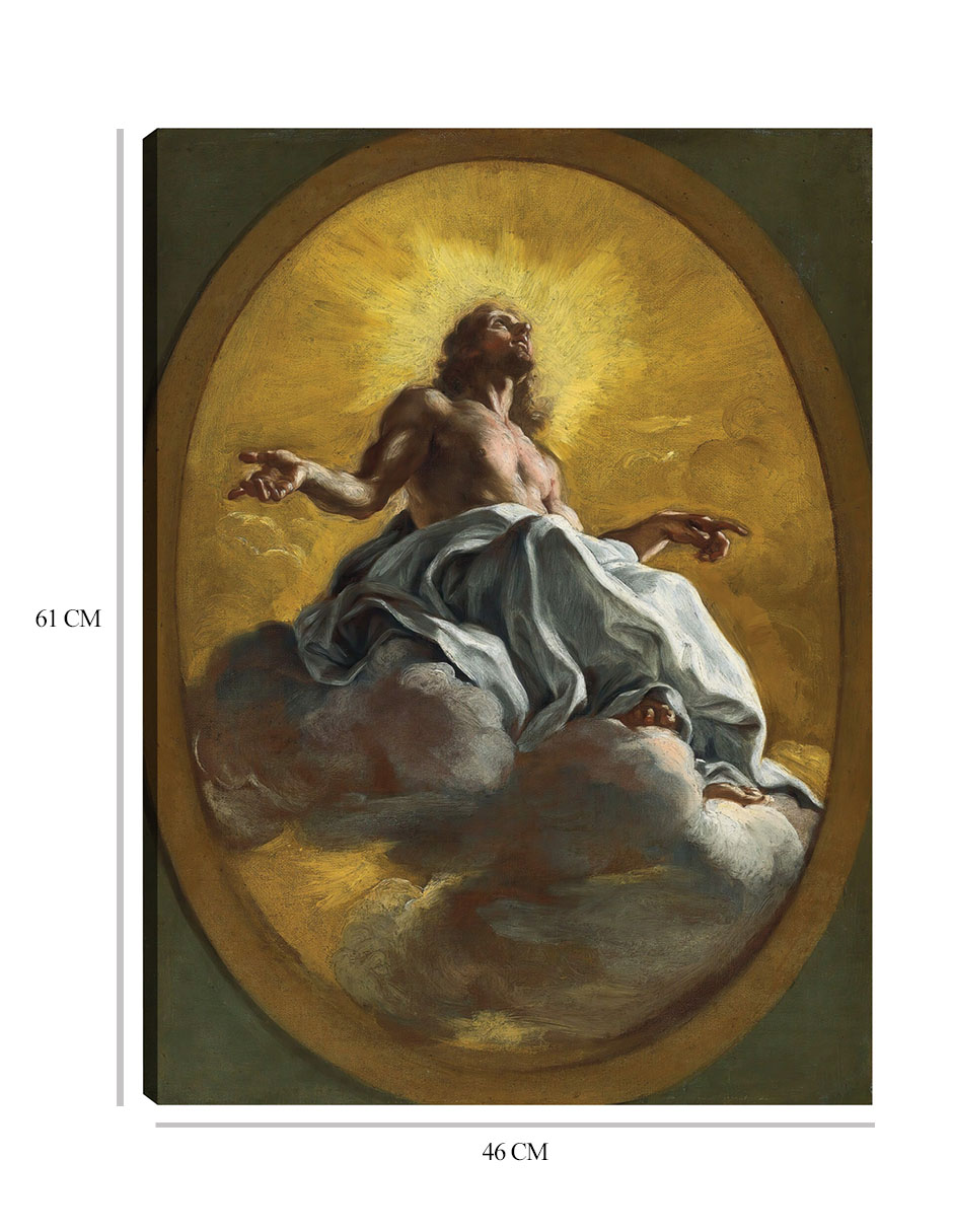 Foto 7 pulgar | Cuadro Decorativo - Cristo En Gloria- Giovanni Battista Gauli - Religión - 46x61 - Impresión En Lienzo - Fine Art Tj