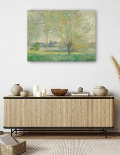 Foto 5 | Cuadro Decorativo - Los Sauces- Claude Monet - Religión - 28x36 - Impresión En Lienzo - Fine Art Tj