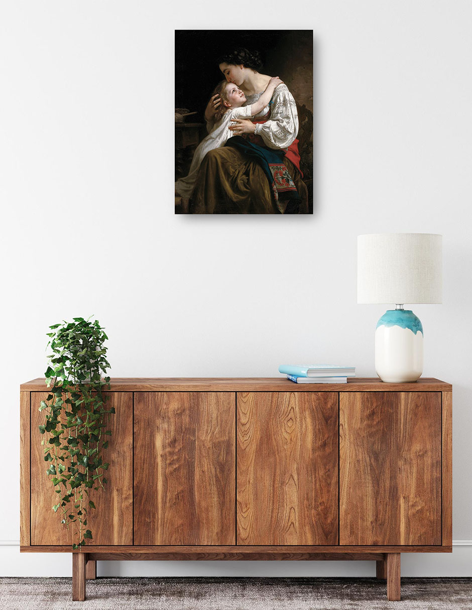 Foto 2 | Cuadro Decorativo - La Palanca (1865)- William Bouguereau - Fotografía - 46x61 - Impresión En Lienzo - Fine Art Tj