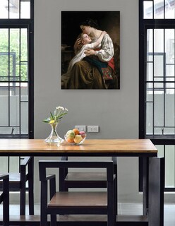 Foto 4 | Cuadro Decorativo - La Palanca (1865)- William Bouguereau - Fotografía - 46x61 - Impresión En Lienzo - Fine Art Tj