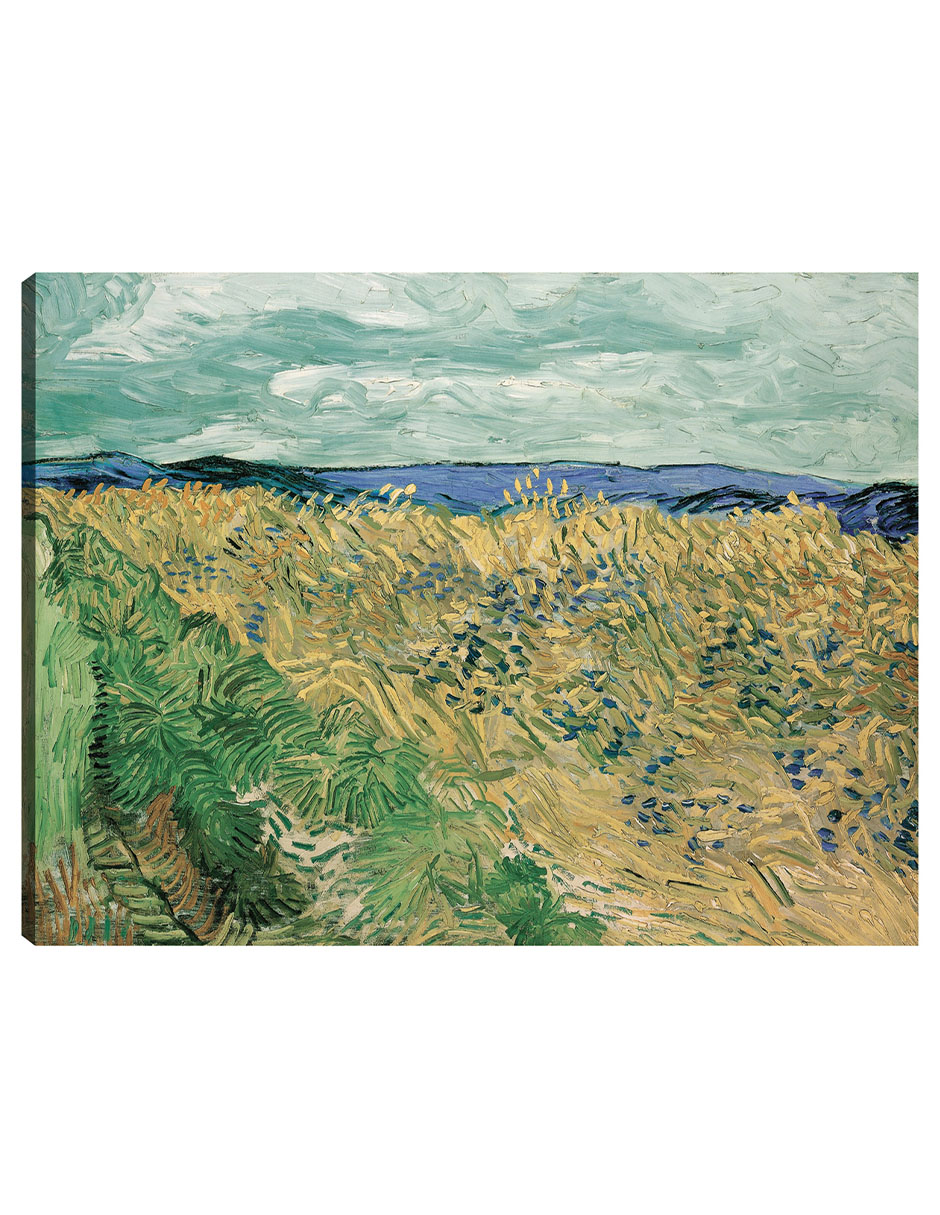 Foto 2 pulgar | Cuadro Decorativo - Campo De Trigo Con Acianos (1890)- Vincent Van Gogh - Religión - 46x61 - Impresión En Lienzo