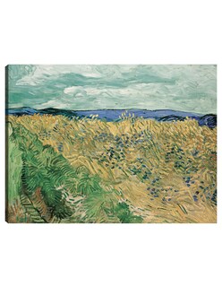 Foto 1 | Cuadro Decorativo - Campo De Trigo Con Acianos (1890)- Vincent Van Gogh - Religión - 46x61 - Impresión En Lienzo