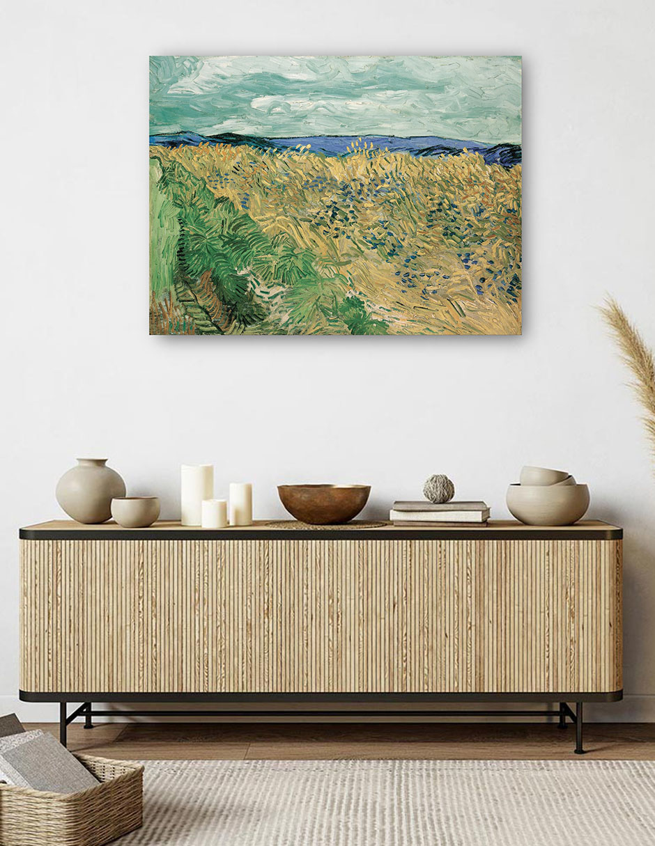Foto 5 | Cuadro Decorativo - Campo De Trigo Con Acianos (1890)- Vincent Van Gogh - Religión - 46x61 - Impresión En Lienzo