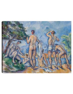 Foto 1 | Cuadro Decorativo - Bañistas (1890-1892)- Paul Cézanne - Religión - 46x61 - Impresión En Lienzo - Fine Art Tj