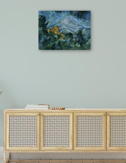 Foto 4 | Cuadro Decorativo - Mont Sainte-victoire Y Castillo Negro- Paul Cézanne - Religión - 28x36 - Impresión En Lienz