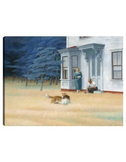Foto 1 | Cuadro Decorativo - Noche De Cape Cod (1939)- Edward Hopper - Paisaje - 46x61 - Impresión En Lienzo - Fine Art Tj