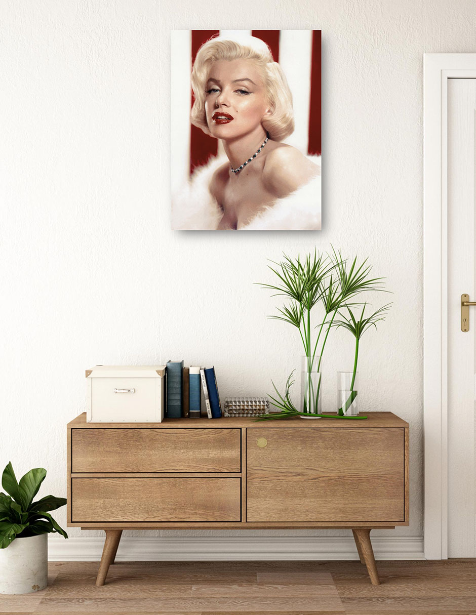 Foto 4 pulgar | Cuadro Decorativo - Marilyn Monroe, Revista Photoplay, 1953- Unknown - Fotografía - 46x61 - Impresión En Lienzo -