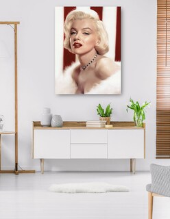 Foto 5 | Cuadro Decorativo - Marilyn Monroe, Revista Photoplay, 1953- Unknown - Fotografía - 46x61 - Impresión En Lienzo -