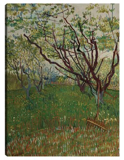 Foto 1 | Cuadro Decorativo - El Huerto Floreciente (1888)- Vincent Van Gogh - Abstracto - 46x61 - Impresión En Lienzo - Fine A