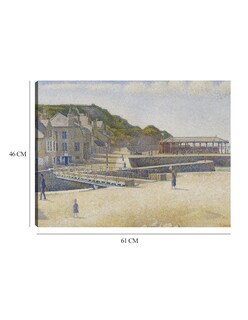 Foto 6 | Cuadro Decorativo - Puerto-en-bessin (1888)- Georges Seurat - Costa - 46x61 - Impresión En Lienzo - Fine Art Tj