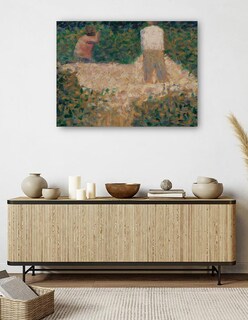 Foto 5 | Cuadro Decorativo - Dos Rompepiedras (ca. 1881)- Georges Seurat - Fotografía - 69x92 - Impresión En Lienzo - Fine Art