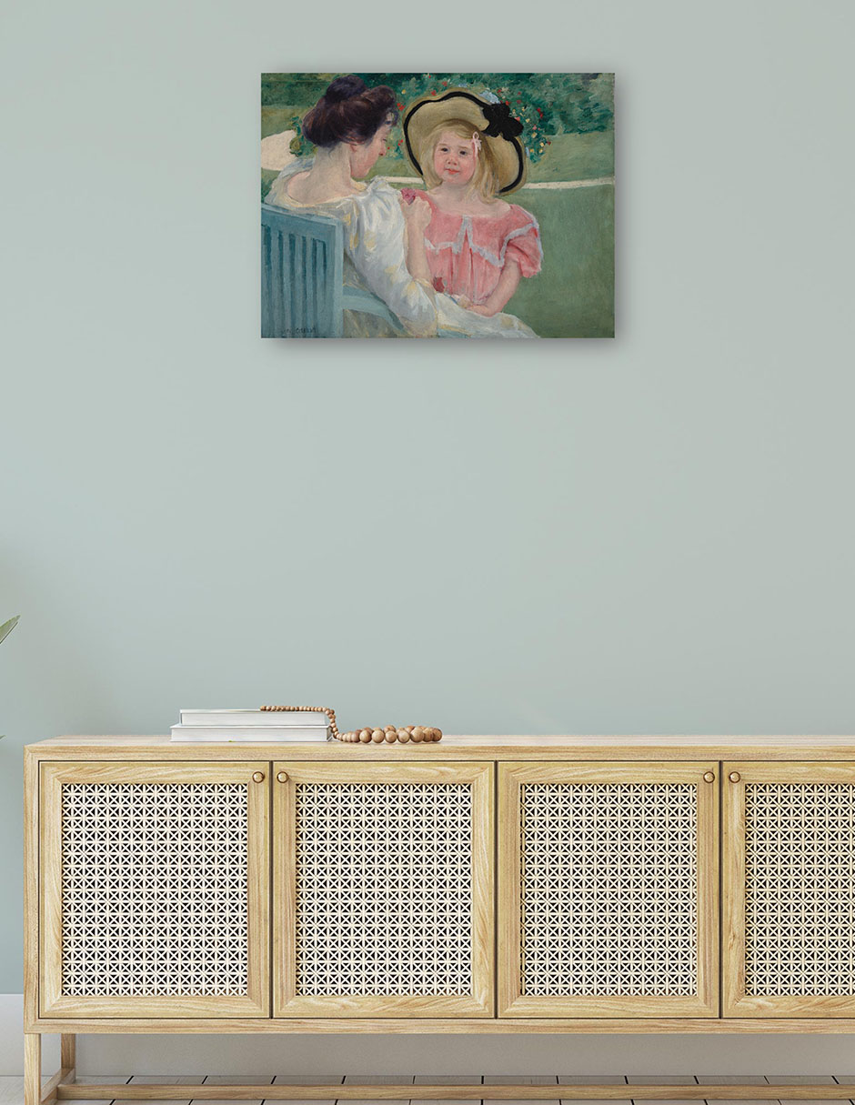 Foto 5 pulgar | Cuadro Decorativo - En El Jardín (1903)- Mary Cassatt - Religión - 69x92 - Impresión En Lienzo - Fine Art Tj