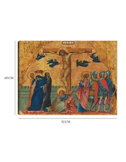 Foto 6 | Cuadro Decorativo - La Crucifixión, C. 1340/1345- Paolo Veneziano - Religión - 69x92 - Impresión En Lienzo - Fine Art