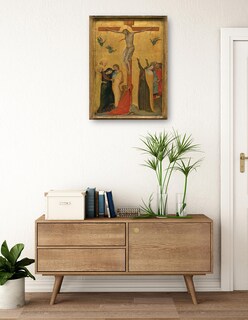 Foto 3 | Cuadro Decorativo - La Crucifixión, C. 1320/1325- Bernardo Daddi - Religión - 46x61 - Impresión En Lienzo - Fine Art T
