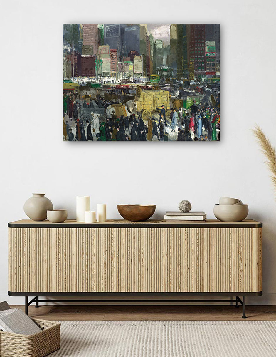 Foto 6 pulgar | Cuadro Decorativo - Nueva York- George Bellows - Ciudades - 28x36 - Impresión En Lienzo - Fine Art Tj