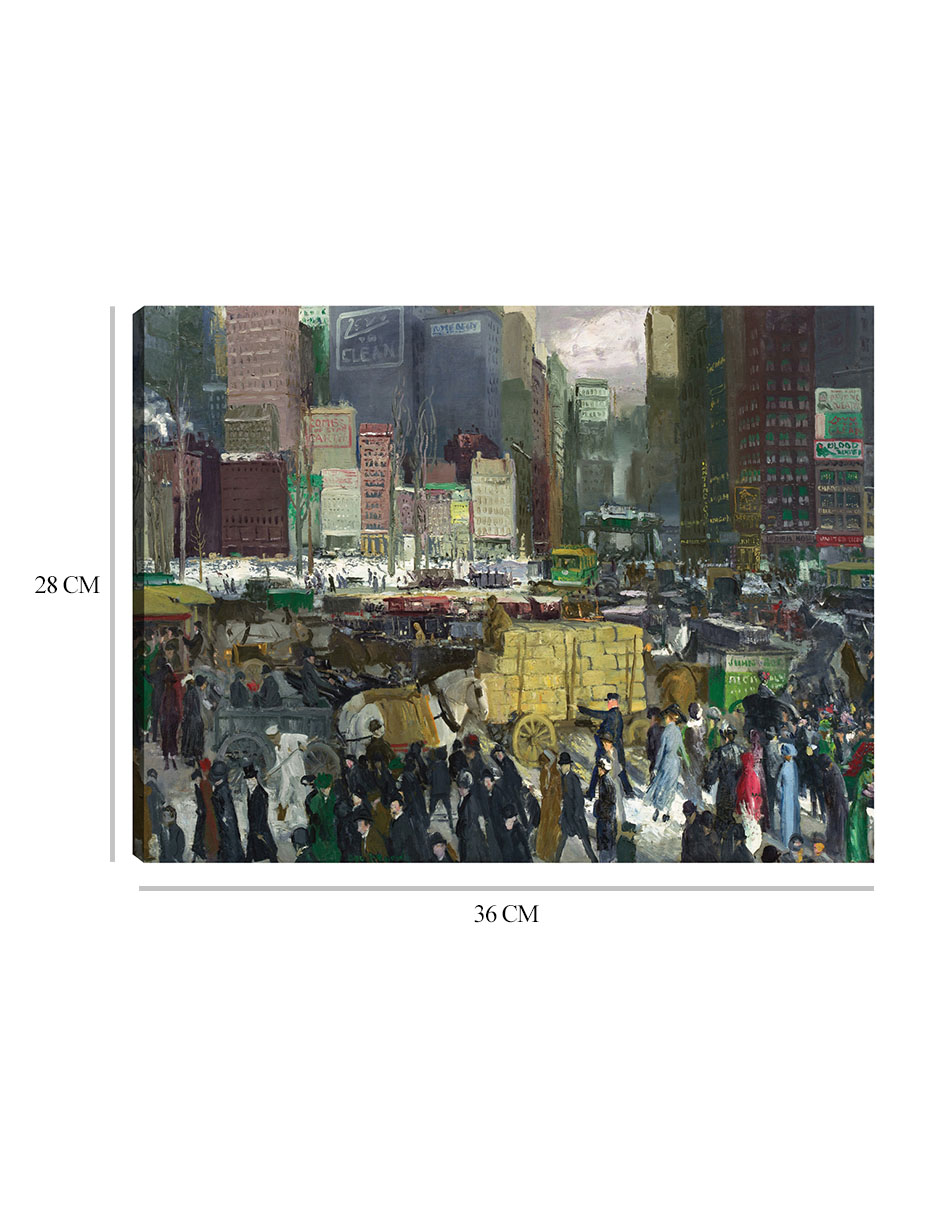 Foto 7 pulgar | Cuadro Decorativo - Nueva York- George Bellows - Ciudades - 28x36 - Impresión En Lienzo - Fine Art Tj