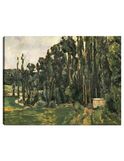 Foto 1 | Cuadro Decorativo - Álamos (1879 - 1880)- Paul Cézanne - Religión - 69x92 - Impresión En Lienzo - Fine Art Tj
