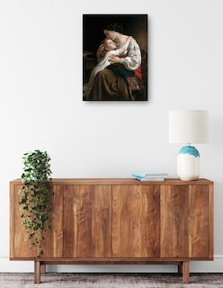 Foto 2 | Cuadro Decorativo - La Palanca (1865)- William Bouguereau - Fotografía - 28x36 - Impresión En Lienzo - Fine Art Tj