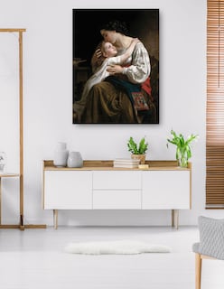 Foto 5 | Cuadro Decorativo - La Palanca (1865)- William Bouguereau - Fotografía - 28x36 - Impresión En Lienzo - Fine Art Tj