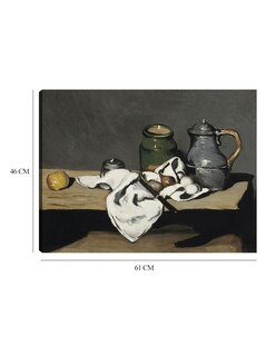 Foto 6 | Cuadro Decorativo - Bodegón Con Tetera (1867 - 1869)- Paul Cézanne - Religión - 46x61 - Impresión En Lienzo - Fine