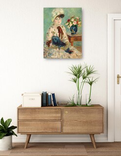 Foto 3 | Cuadro Decorativo - Señorita Charlotte Bertheir- Pierre-auguste Renoir - Fotografía - 28x36 - Impresión En Lie