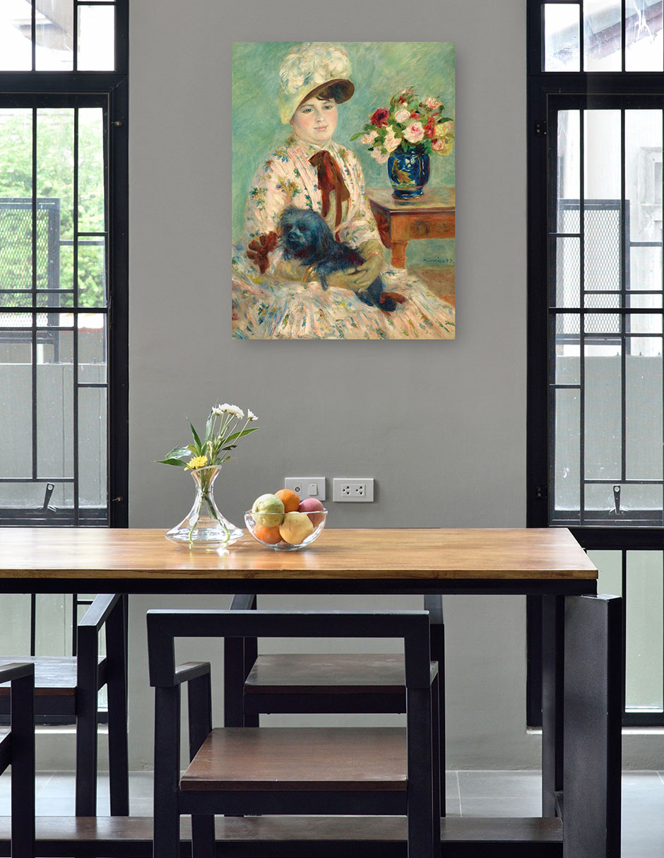 Foto 5 pulgar | Cuadro Decorativo - Señorita Charlotte Bertheir- Pierre-auguste Renoir - Fotografía - 28x36 - Impresión En Lie
