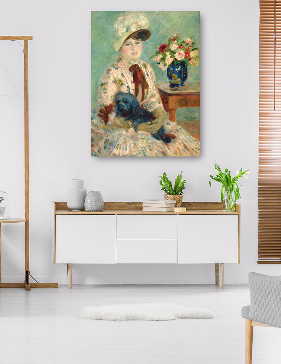 Foto 6 pulgar | Cuadro Decorativo - Señorita Charlotte Bertheir- Pierre-auguste Renoir - Fotografía - 28x36 - Impresión En Lie